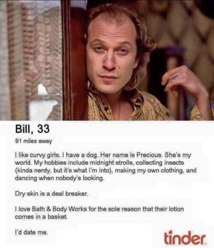 Bill’s Tinder Profile