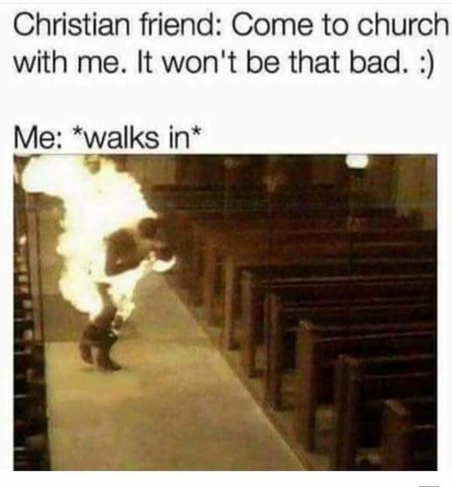Actual footage of me walking in a church