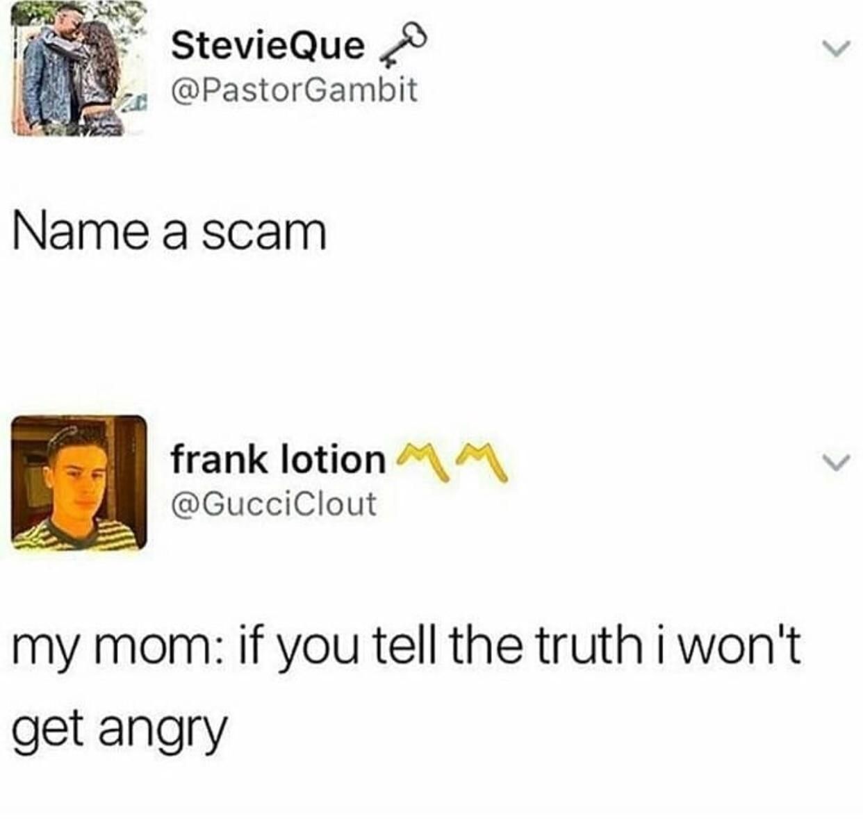 Name a scam!