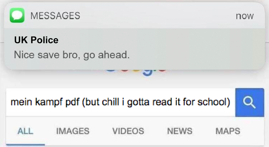 "AV U GOT A LICENSE FOR THAT SEARCH TERM, M8?"