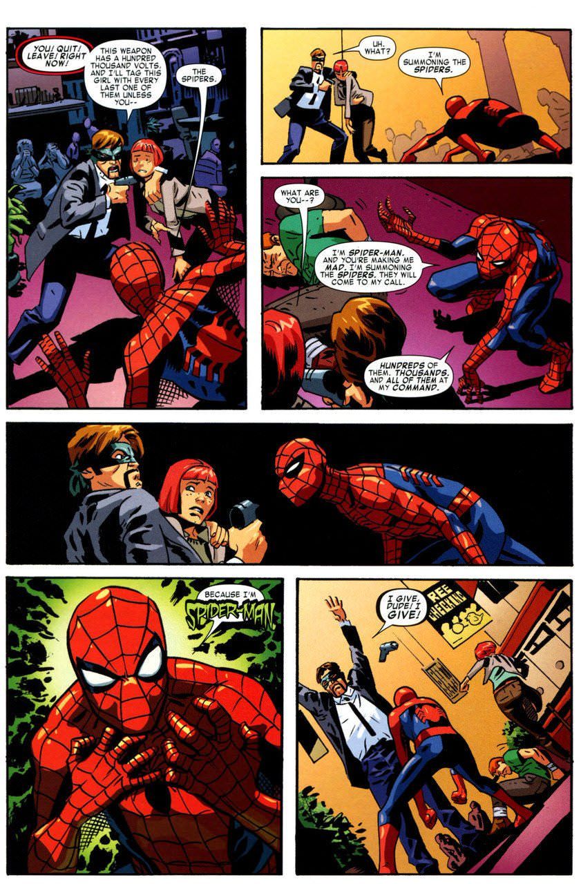 Spiderman's most awesome and terrifying power!