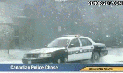 Tense police chase,