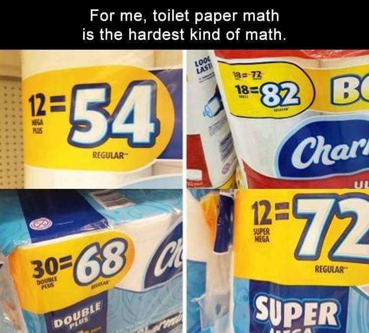 Toilet paper math