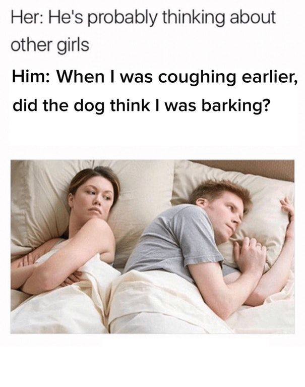 Well, he is thinking about a b!tch