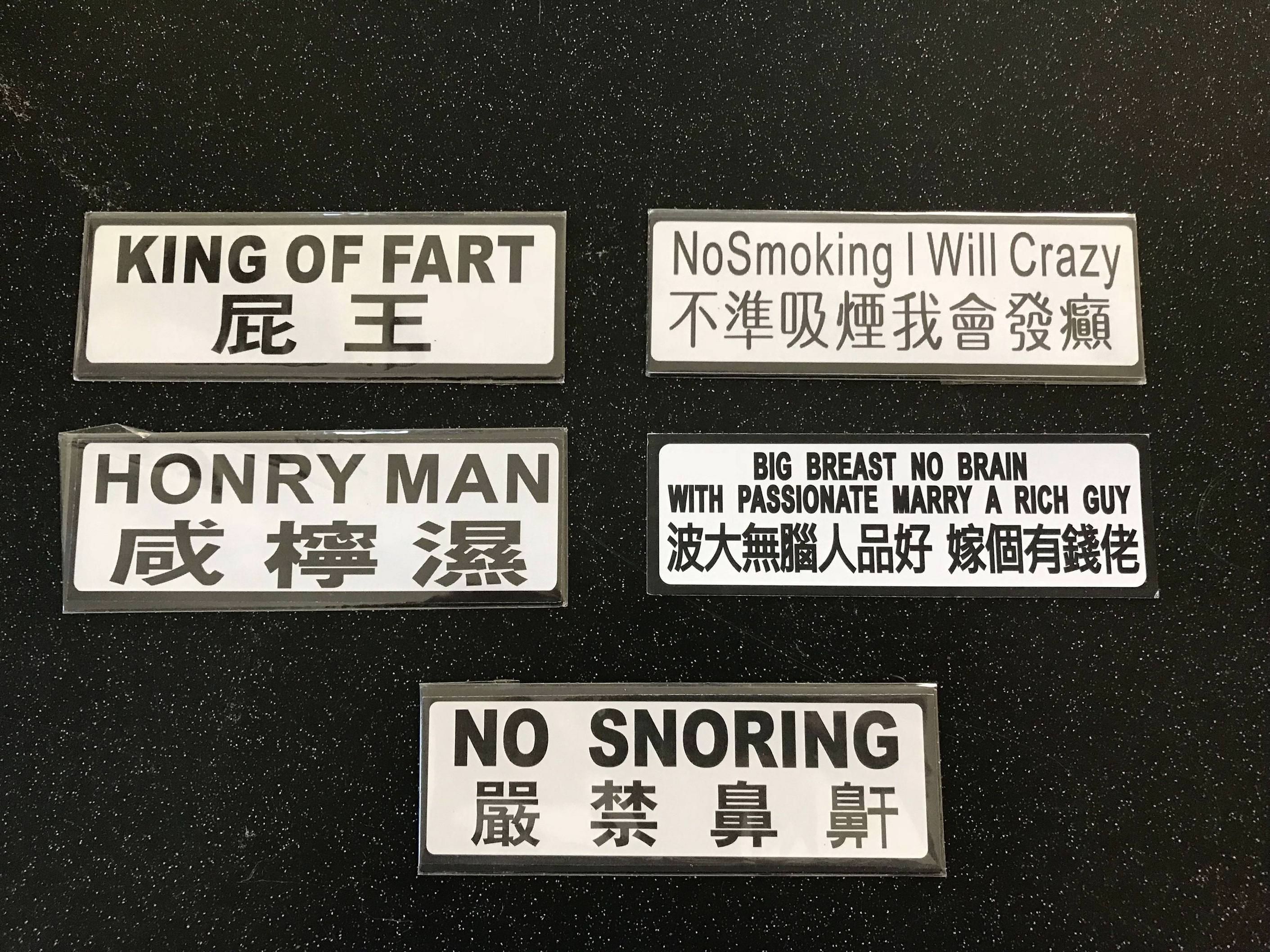These magnets my friend brought back from China