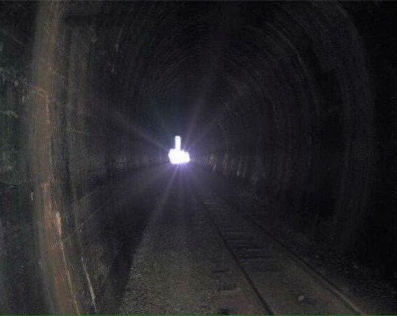 there is a light at the end of the tunnel