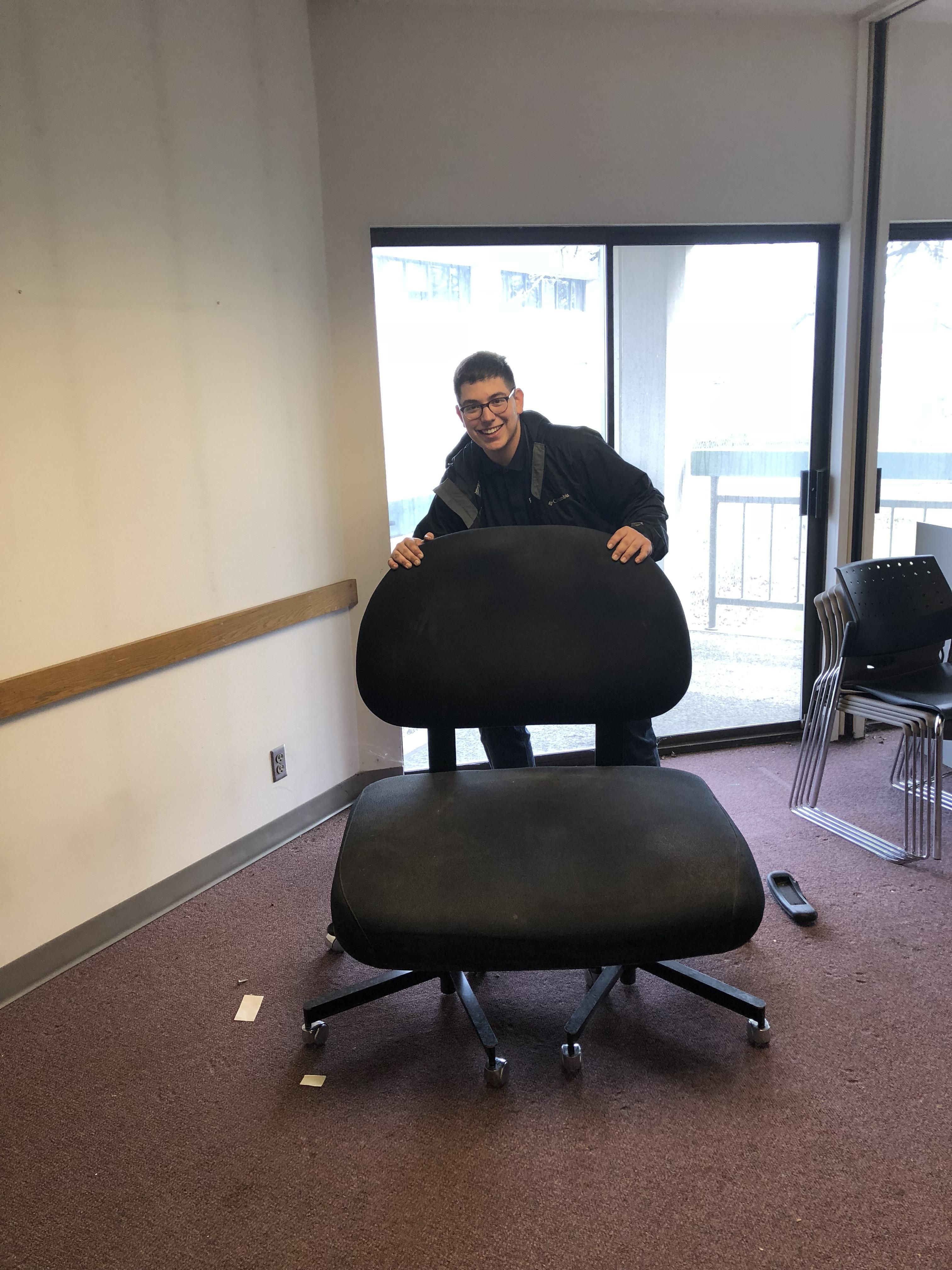 I found a ridiculously large chair at work today