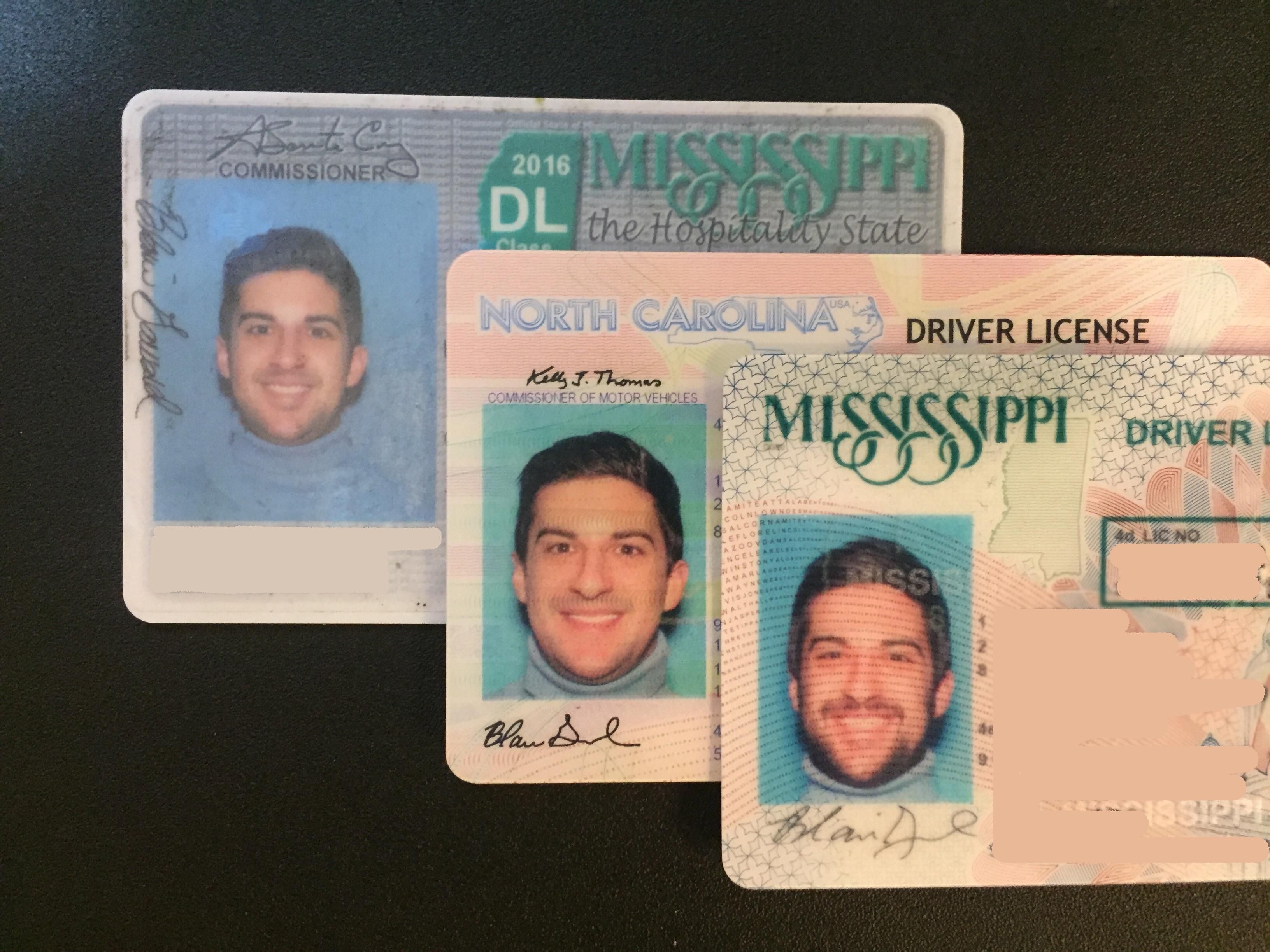 I've been wearing the same "DMV background blue" turtleneck for driver's license photos since 2011.
