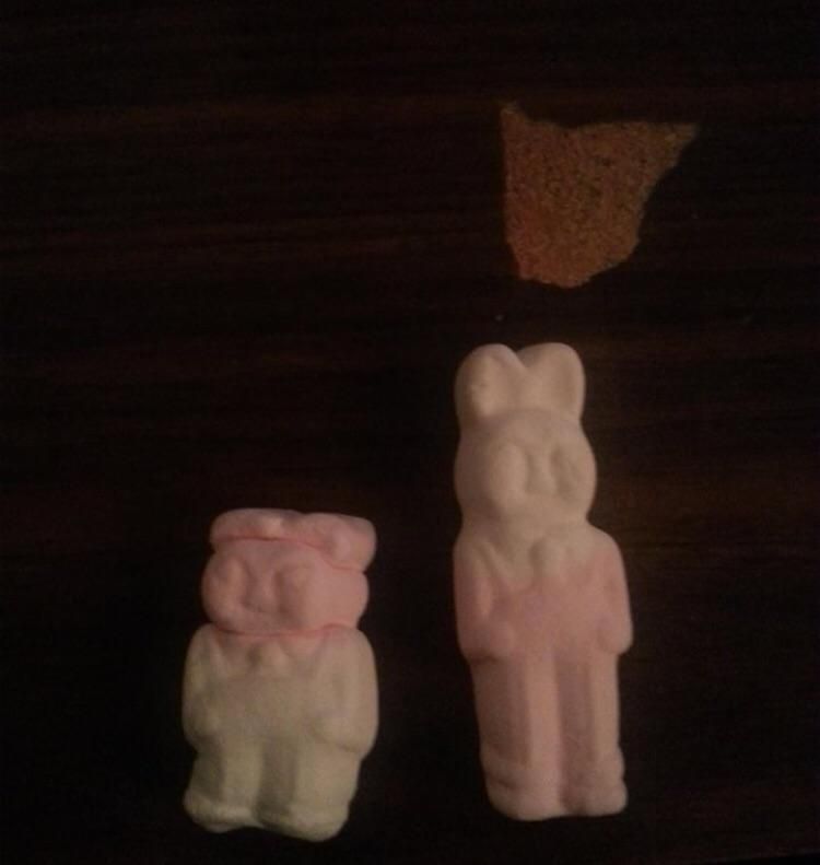 If you crush a marshmallow bunny it looks like Kim Jong-Un!