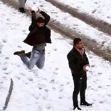 This image is way funnier considering that this is Egypt and this snow was the first snow they got in 112 years