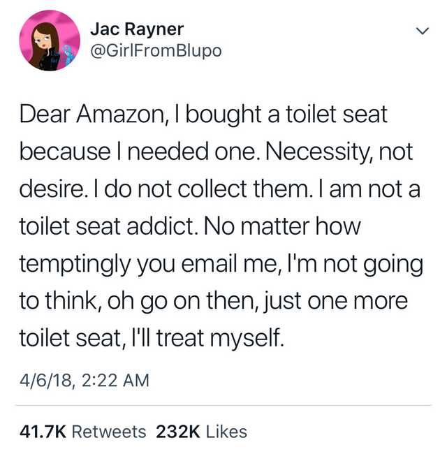 Amazon's recommendations...