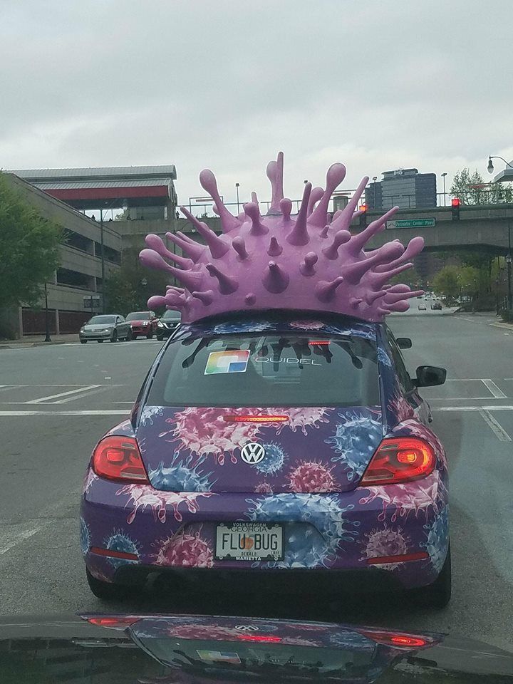 Spotted the flu running around town