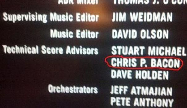 The greatest name in any credits for a movie.