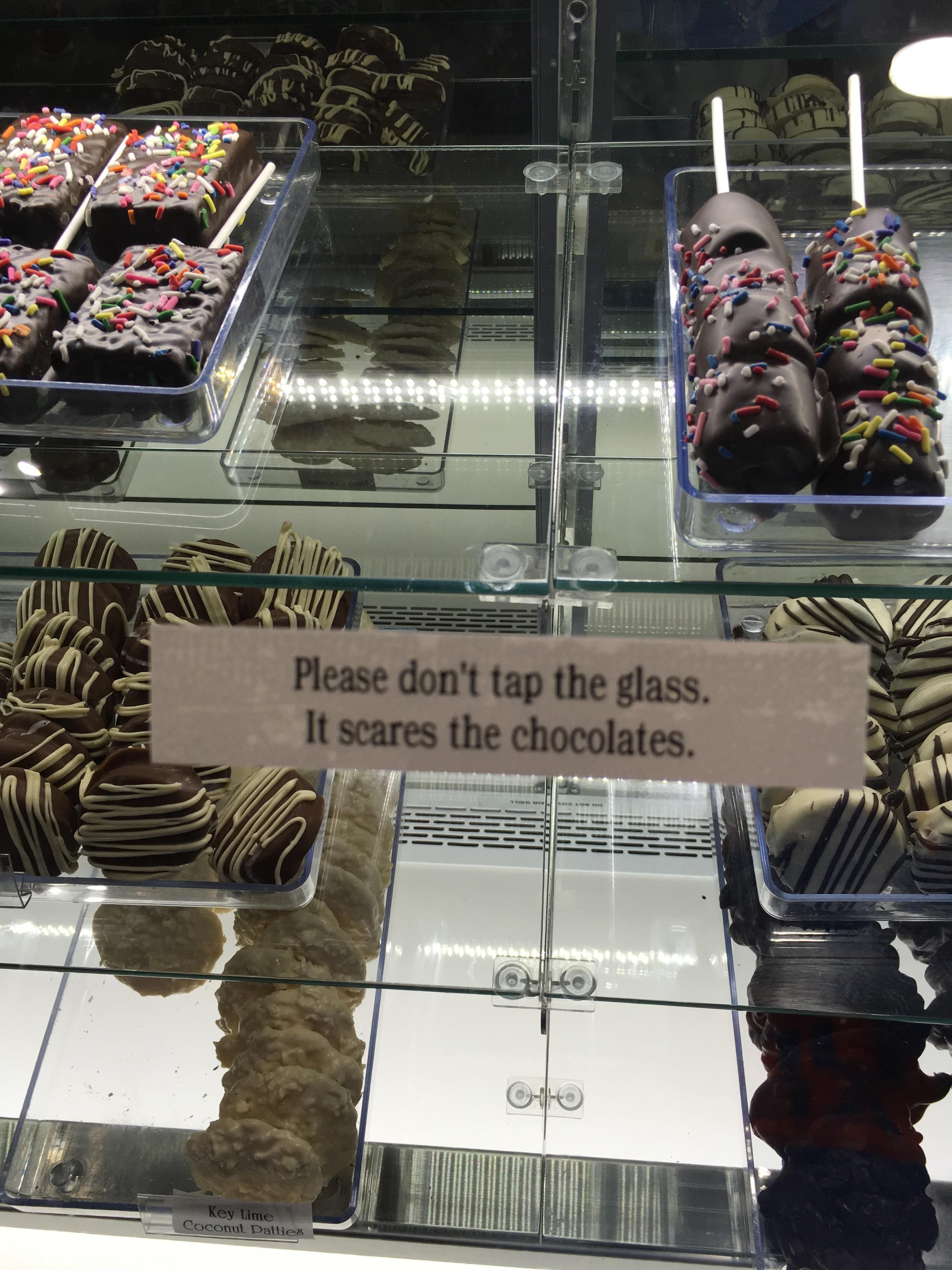 A sign at my local ice cream store
