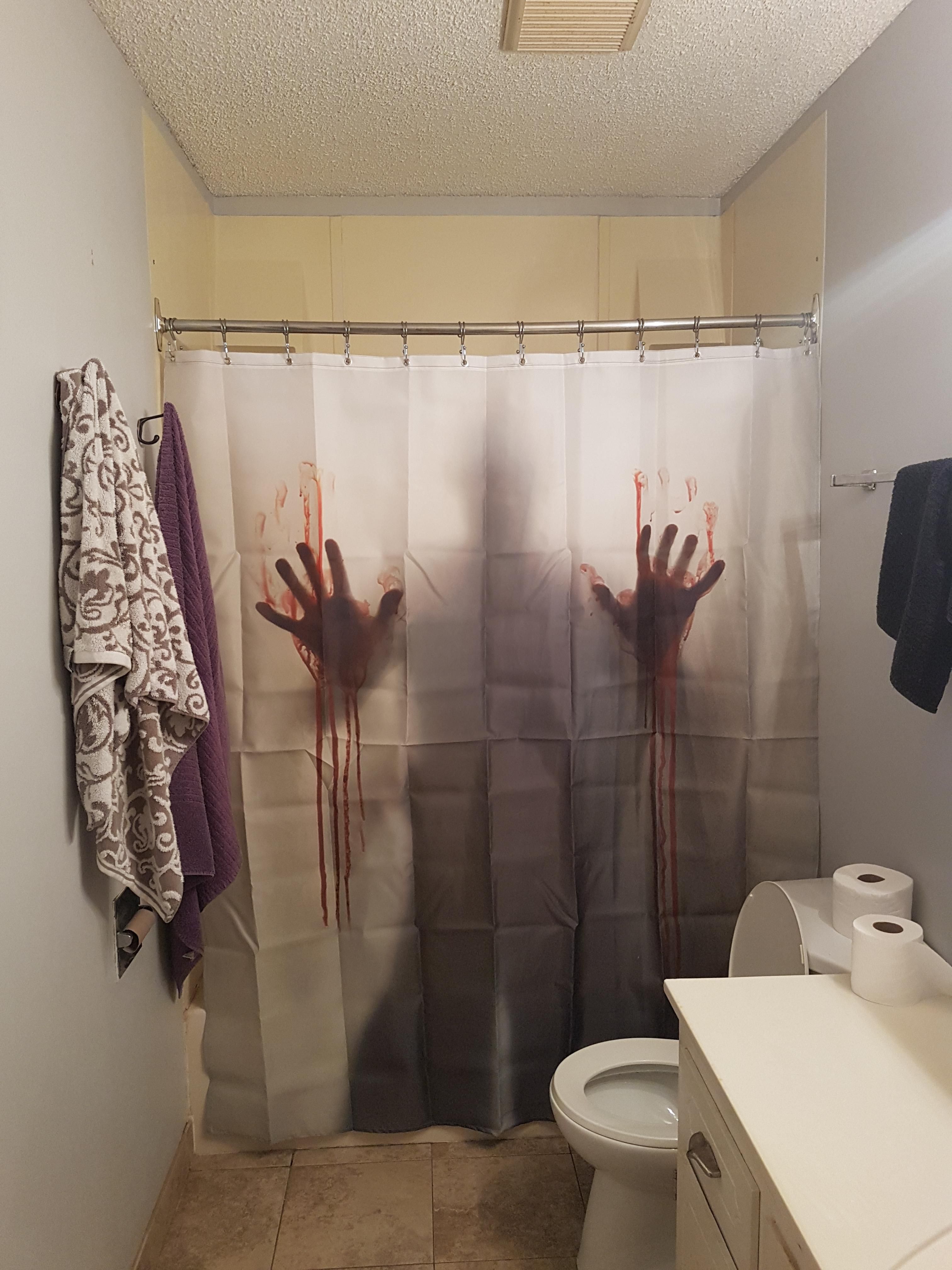 Just got a new shower curtian. I hope my kids like it