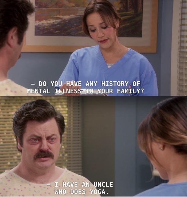 One of the best lines by Ron Swanson