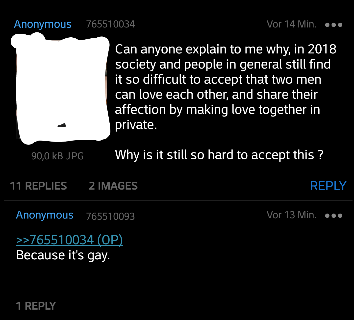 Anon supports gay rights