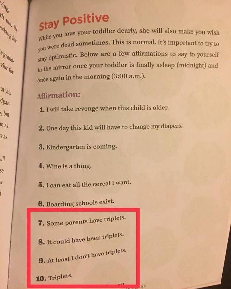 My wife found this in a parenting book, we have toddler triplets
