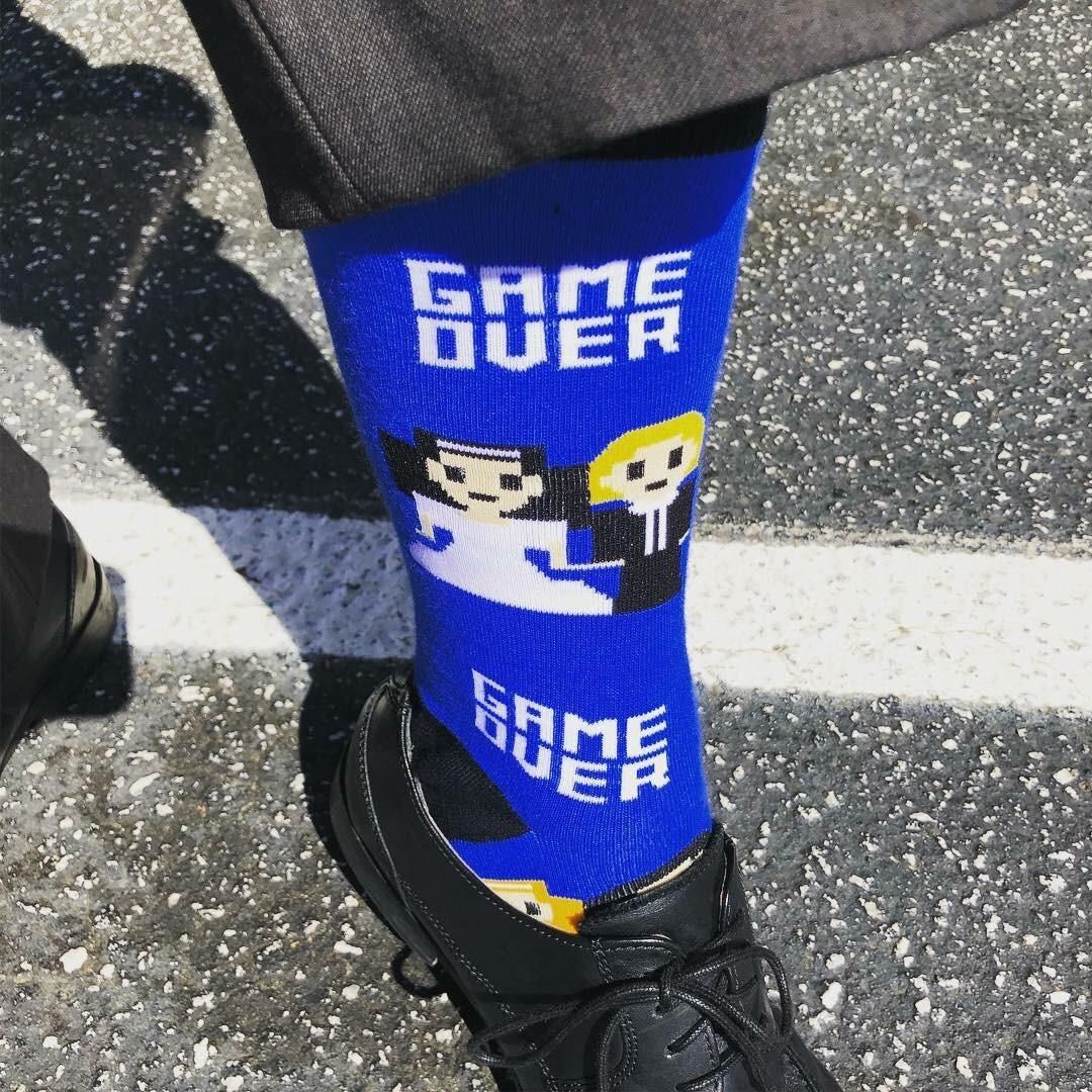 A friend of mine is a lawyer. He wore these to family court today.
