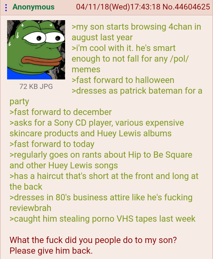 Anon wants his son back