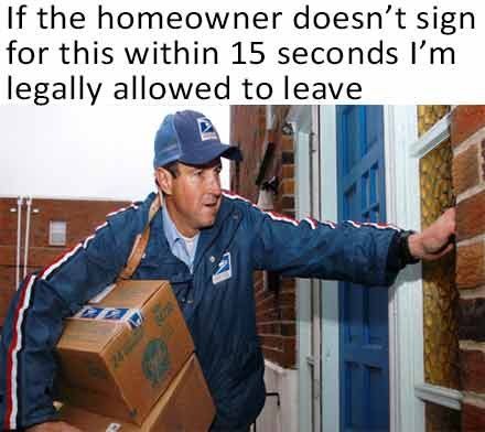 if they even walk up to the door