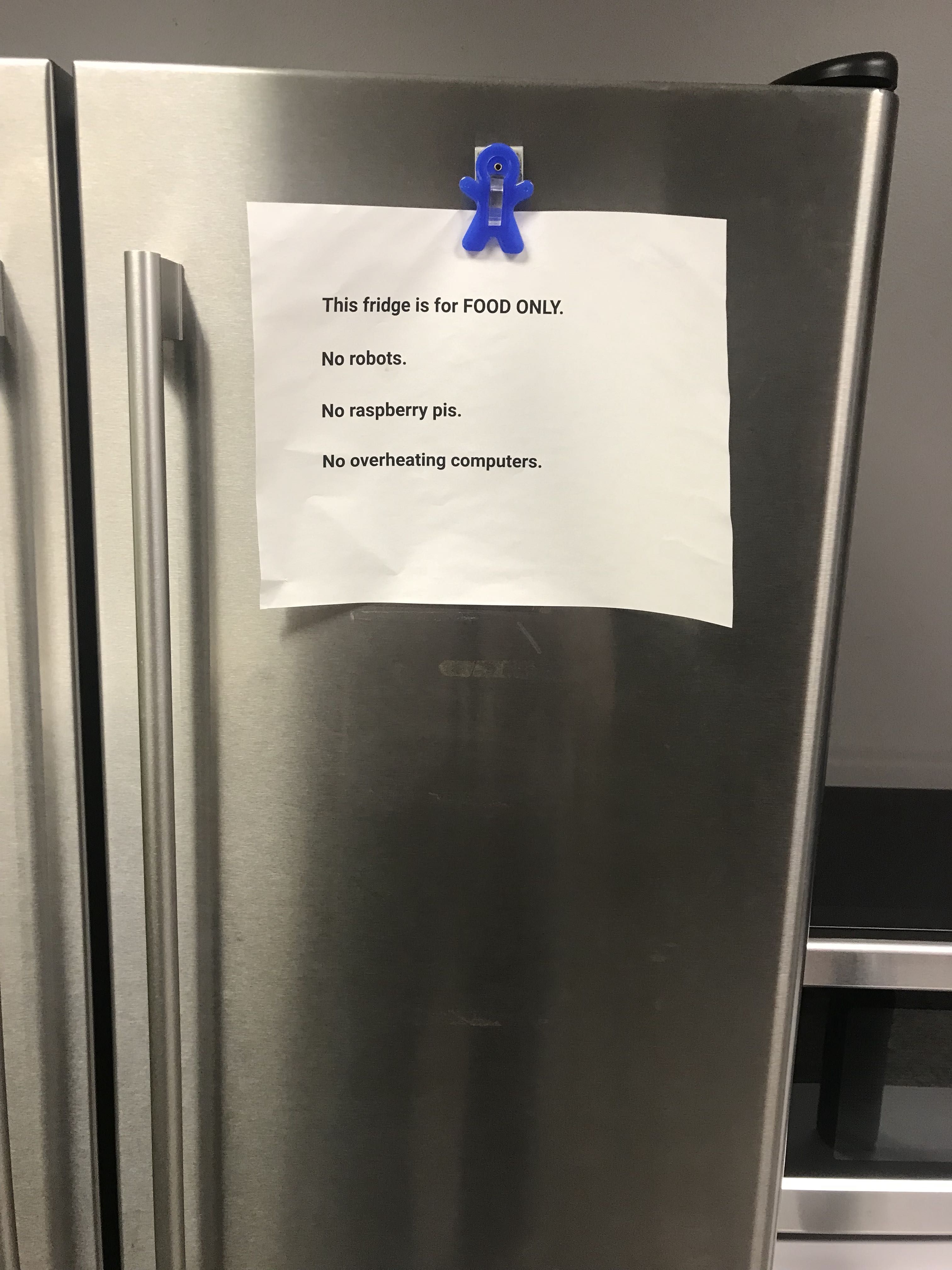 NASA break room problems are different than most. Taken today @ Johnson Space Center.