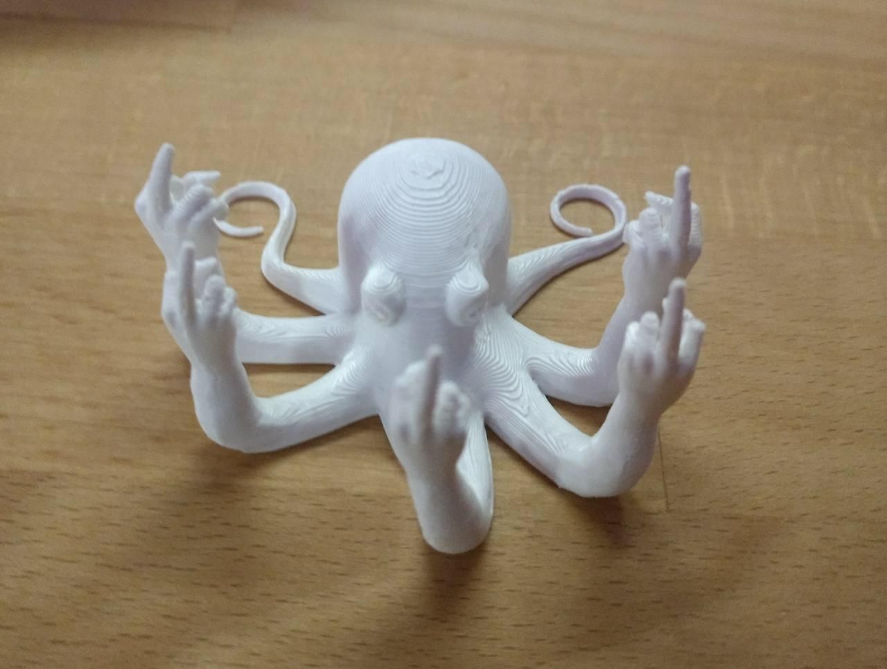 A friend made a wise choice 3D printing this masterpiece