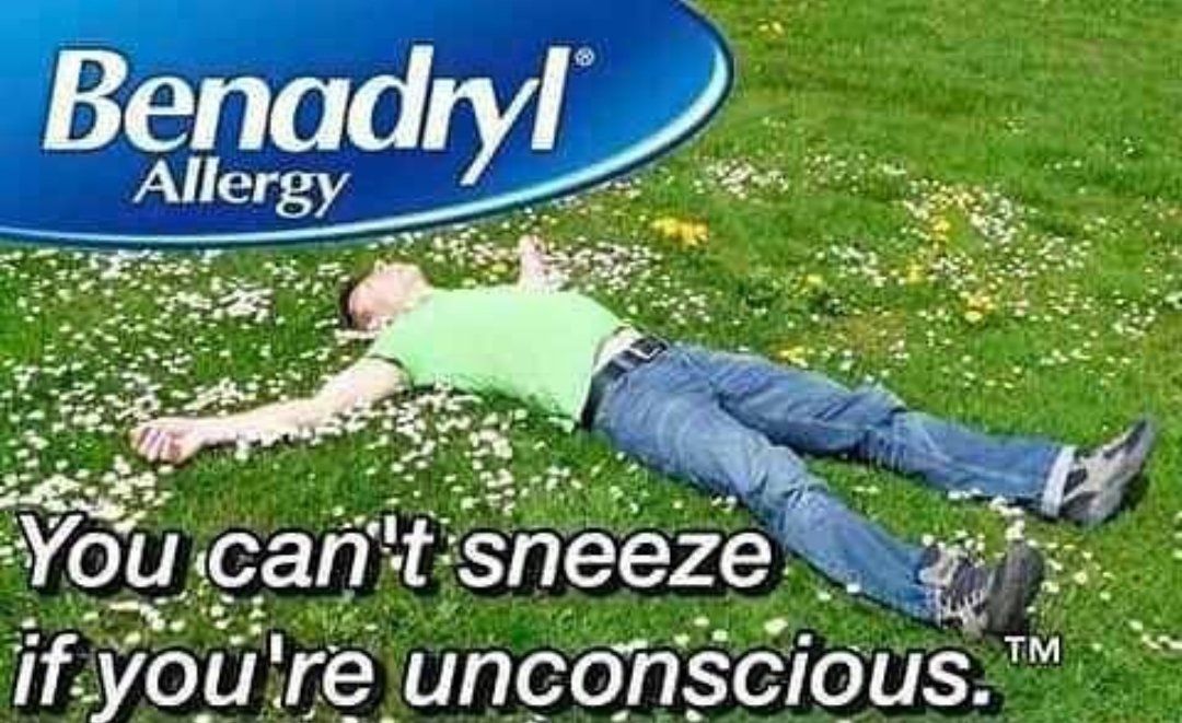 With allergies kicking my ass