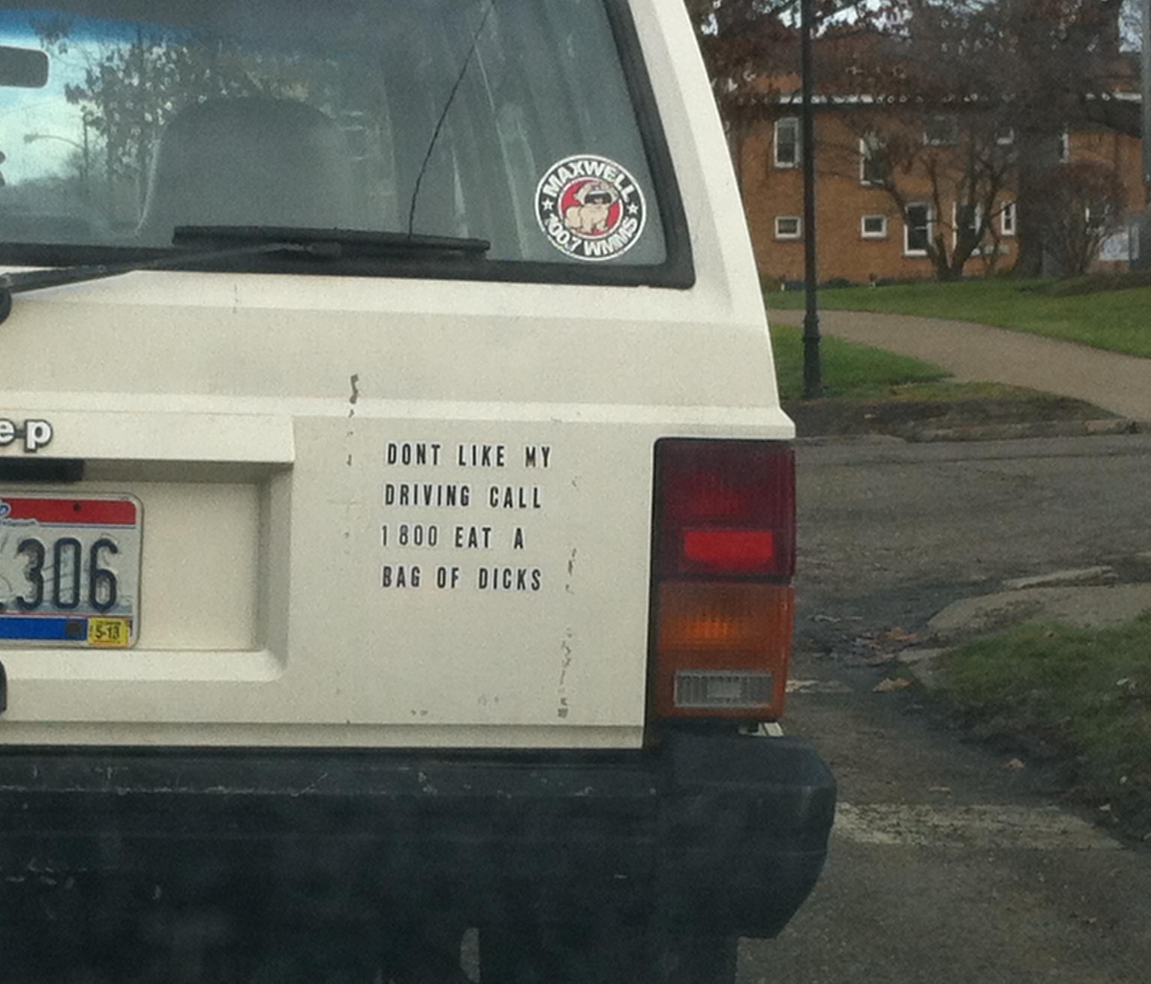 I saw this guy on the road today. Ohio is full of characters.