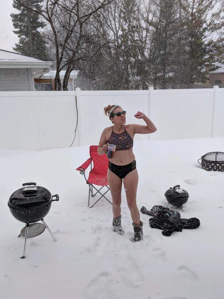 When It's spring in Wisconsin and you're getting 16+ inches of snow