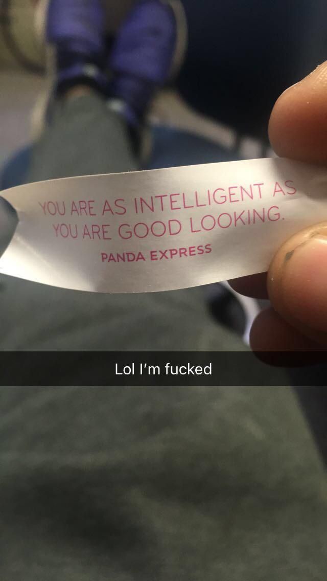 So I had a fortune cookie today