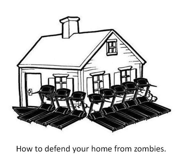 Zombie defense.