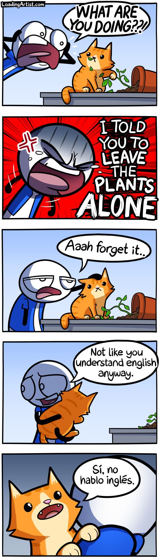 Leave the plants alone :)