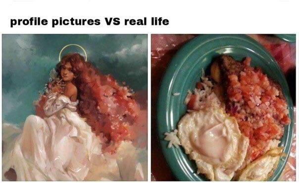 profile pictures vs real life