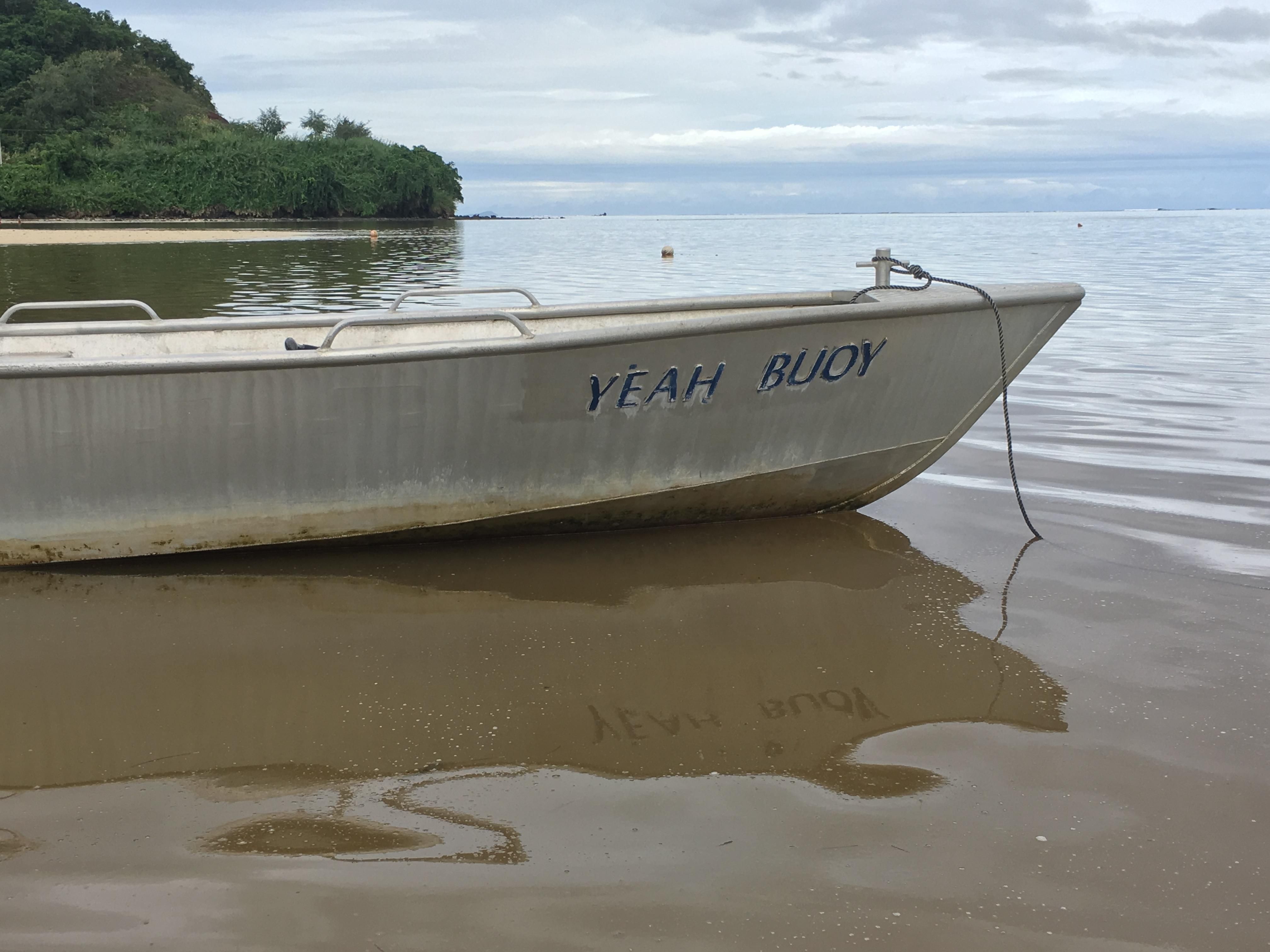 This boat in Fiji has the best name ever