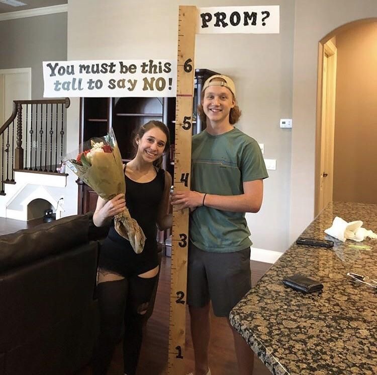 Buddy of mine asked his girlfriend to prom..