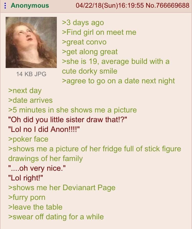 Anon tries to find love