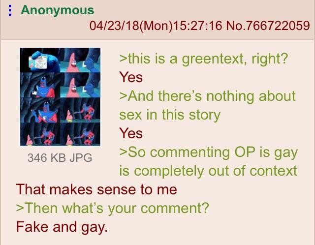 Anon is fake and gay