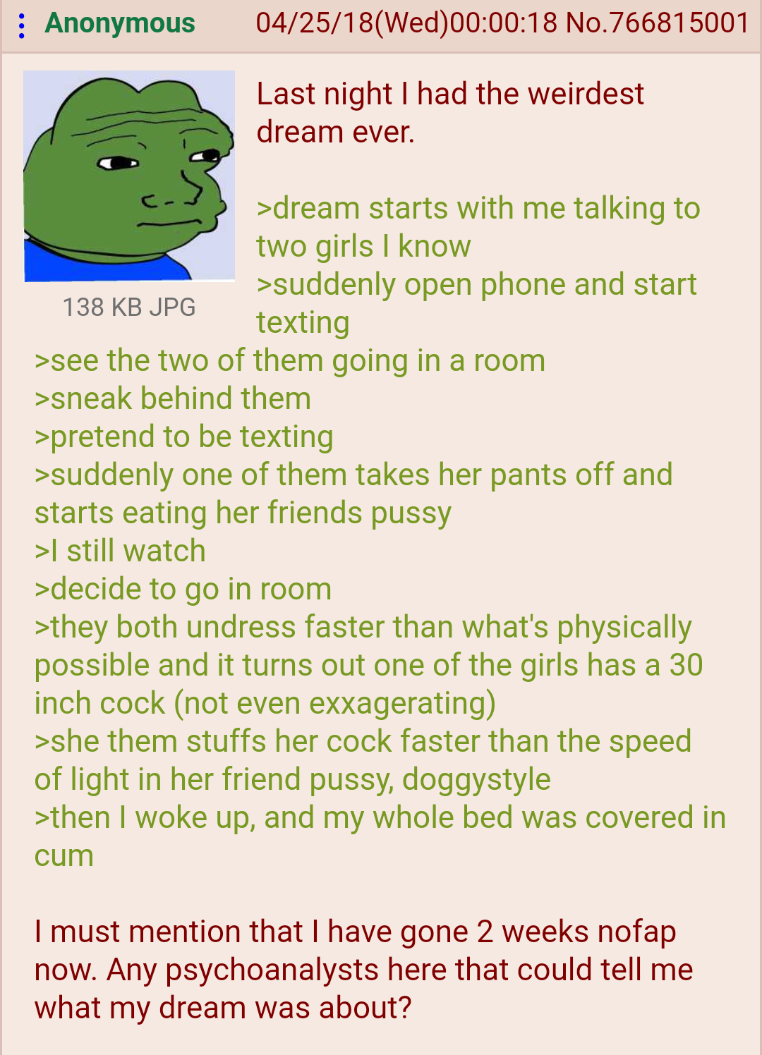Anon has a dream