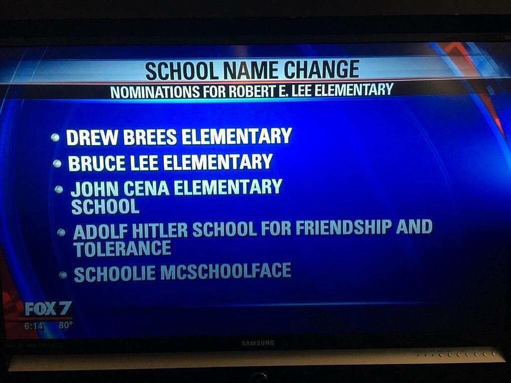 Austin, TX Elementary School Attempt at Crowd Sourcing Ideas to Replace Currently Racist Name