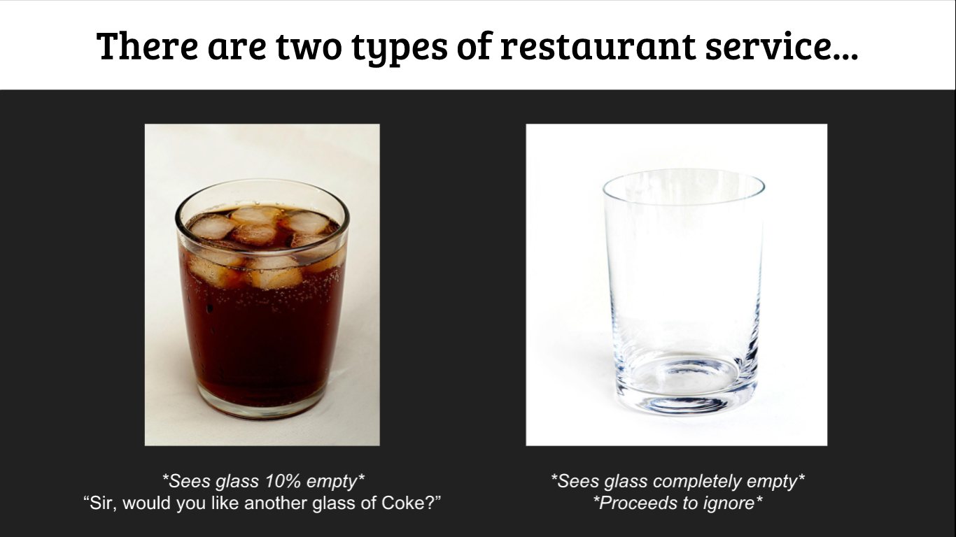 Two types of restaurant service
