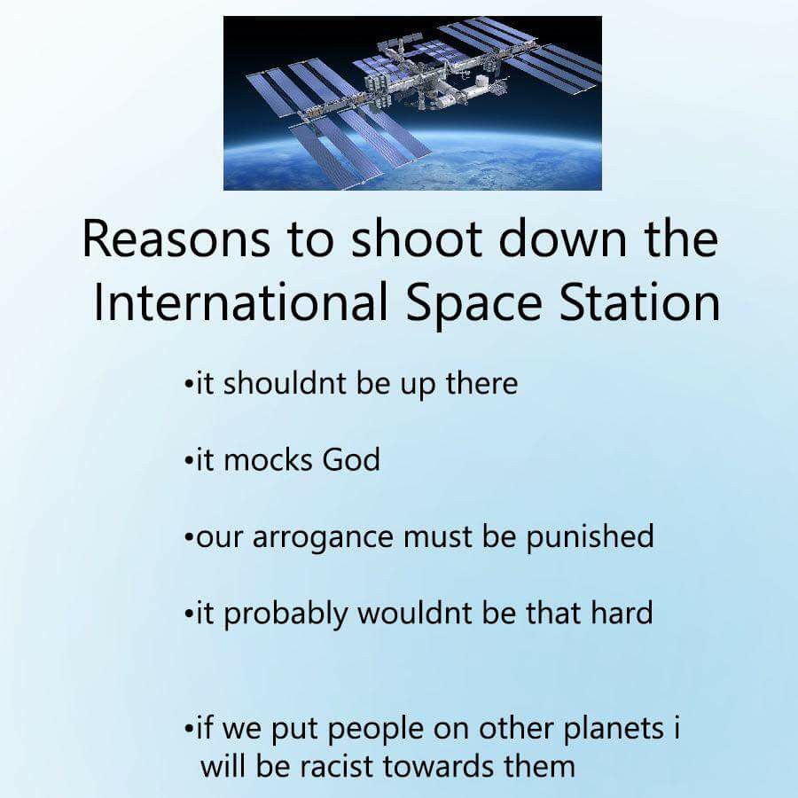 people in space are gae anyways