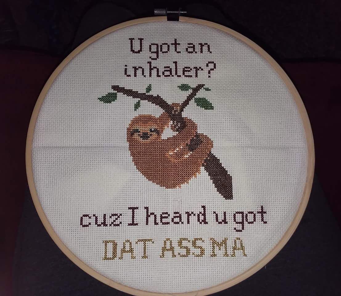 My wife made this for our friend who has Asthma... speechless...