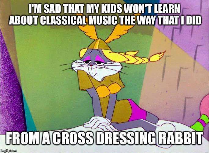 In honor of National Bugs Bunny day.