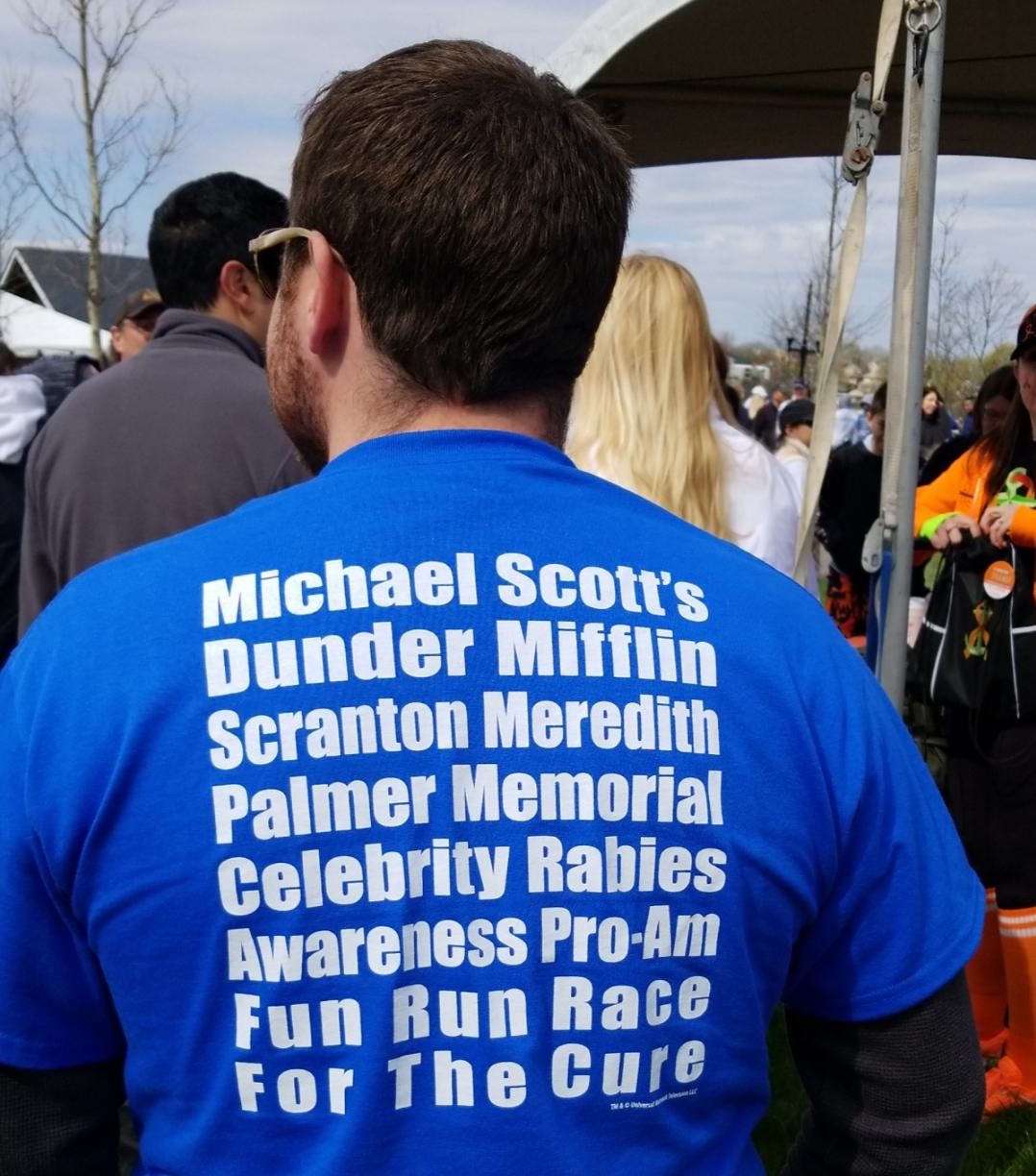 I was disappointed only a few people got my shirt at a recent 5k.