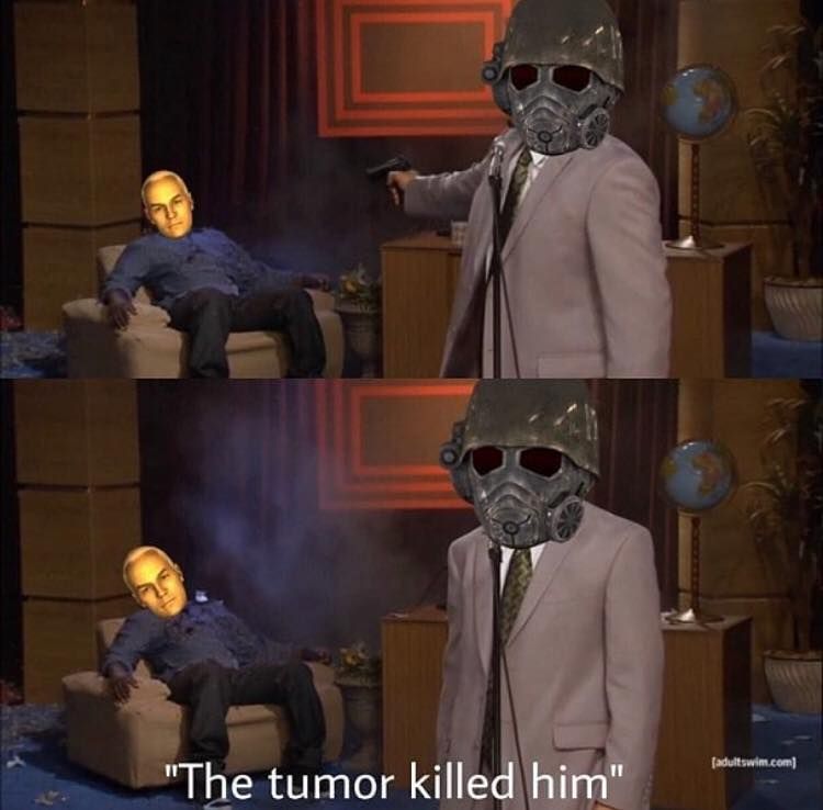 Baws, he died from cancer