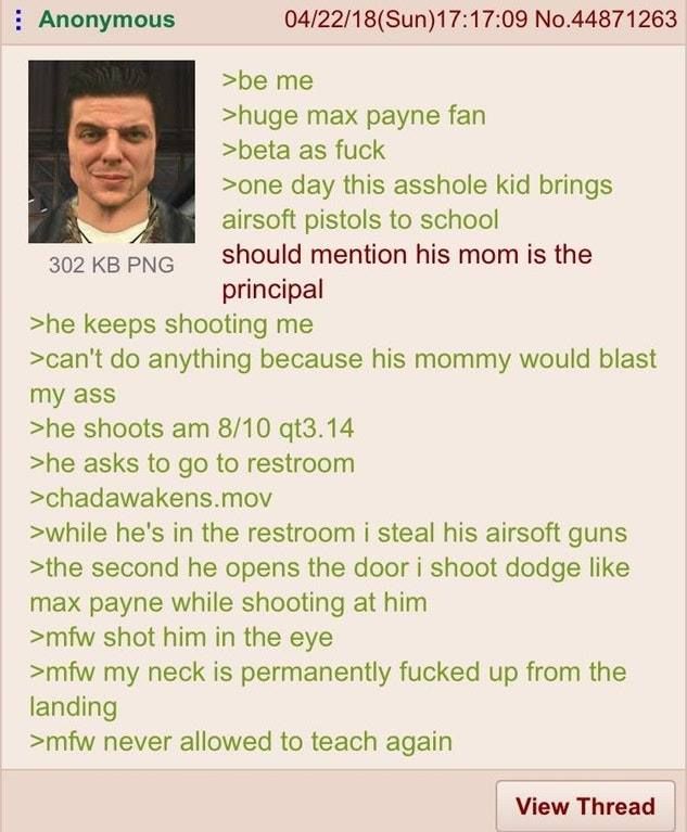 Anon is a Max Payne fan