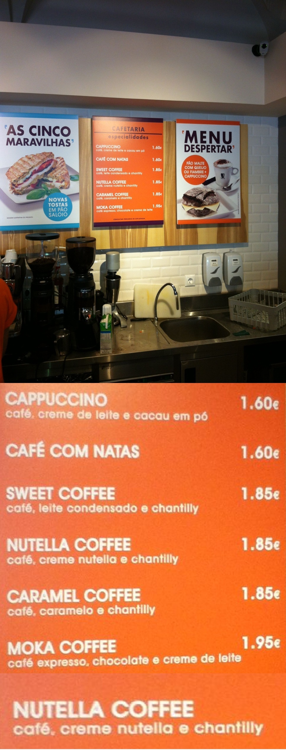 Meanwhile, in Lisbon... Nutella Coffee