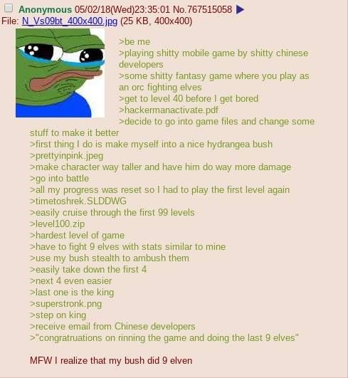 Anon plays a chinese game