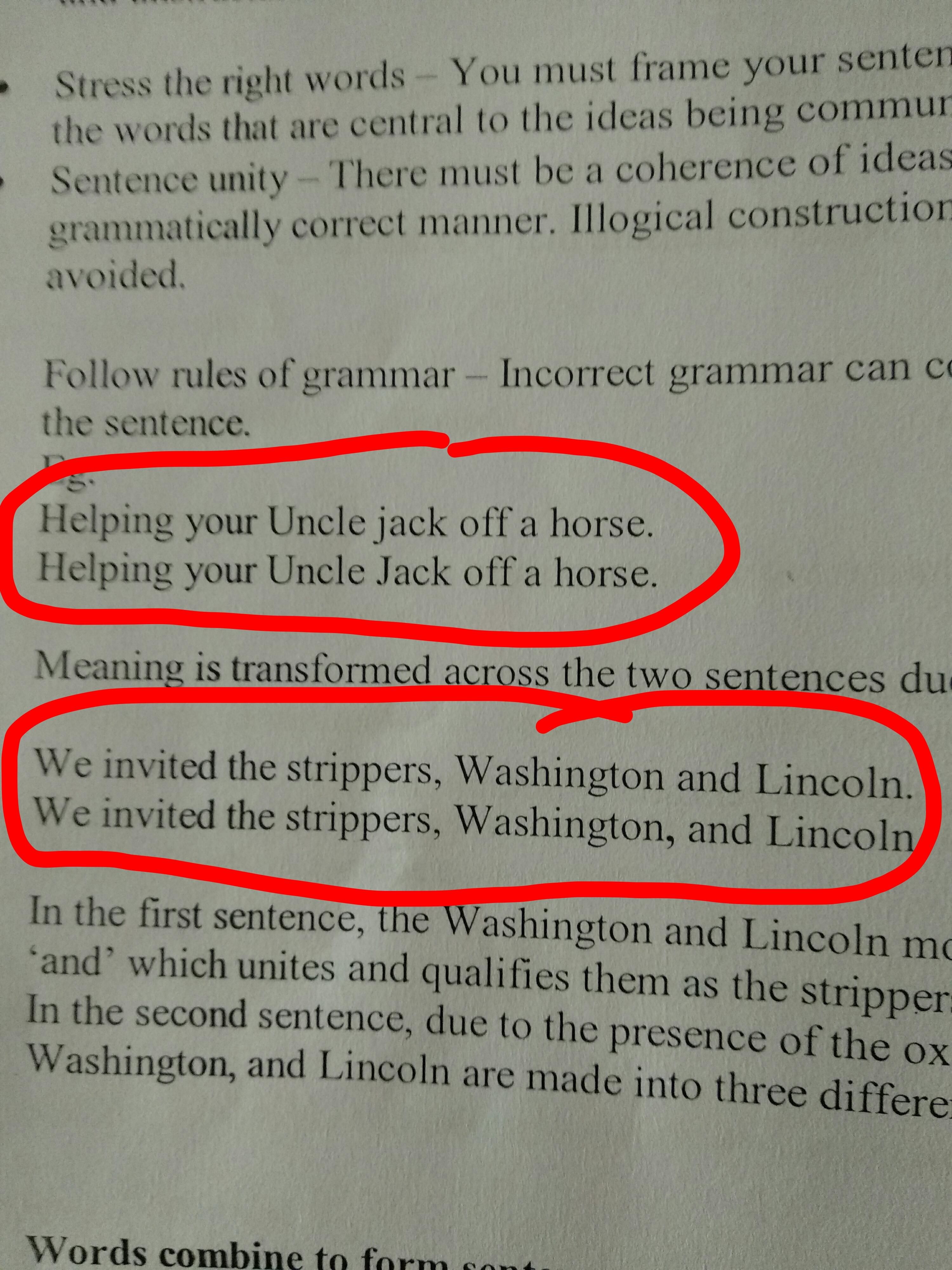 My brother's grammar textbook in India